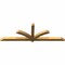Ekena Millwork Redmond Rough Sawn Timber Gable Bracket, Western Red Cedar, 96"W x 32"H x 4"D x 4"F, 8/12 Pitch GBW096X32X0404RED00RWR - alternate 4